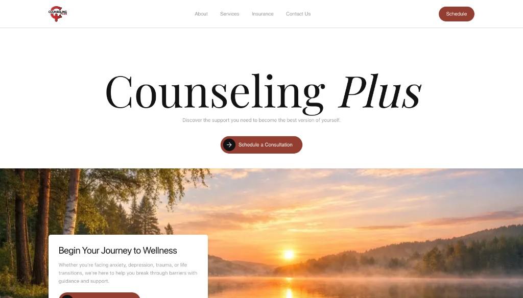 Counseling Plus homepage
