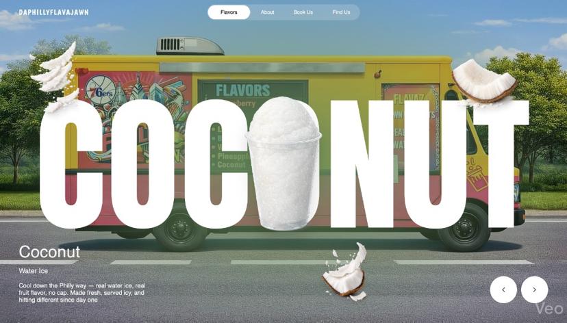 DaPhillyFlavaJawn website homepage design